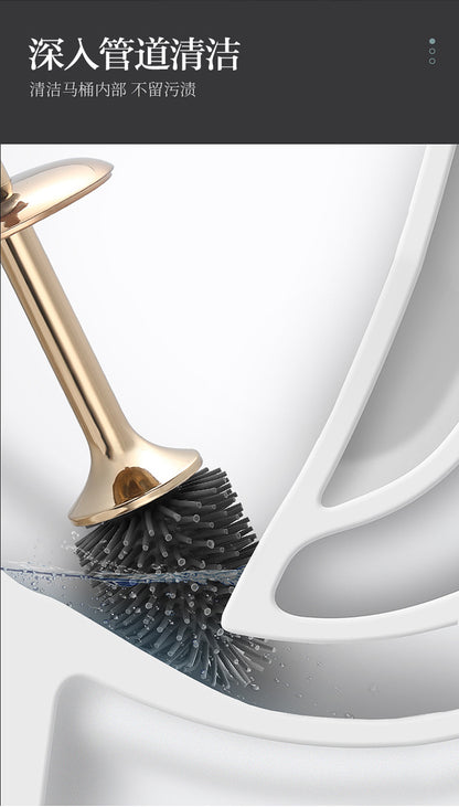 Silicone Toilet Brush for Home Use, Wall-Mounted Toilet Brush for Cleaning Toilets, Tpr Toilet Brush Wholesale Cleaning