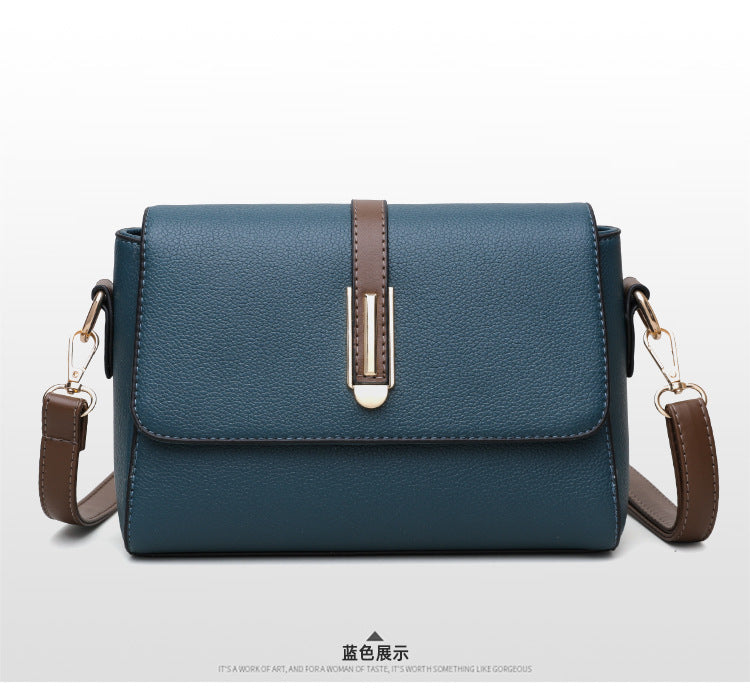 Small Square Bag for Women 2026 New Fashion Soft Leather Women's Shoulder Crossbody Bag Pure Color High-Quality Texture Middle-Aged Mom Bag
