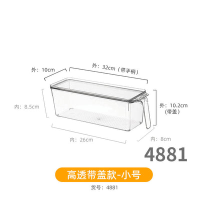 Storage box with lid storage box transparent acrylic kitchen cosmetics sundries station snacks toys clothes books