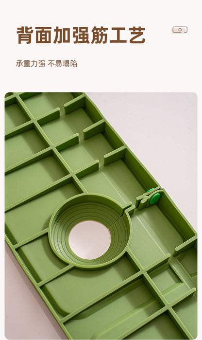Cross-Border Button Silicone Faucet Drain Pad Kitchen Sink Storage Pad Washbasin Leak-Proof Anti-Slip Pad Wholesale