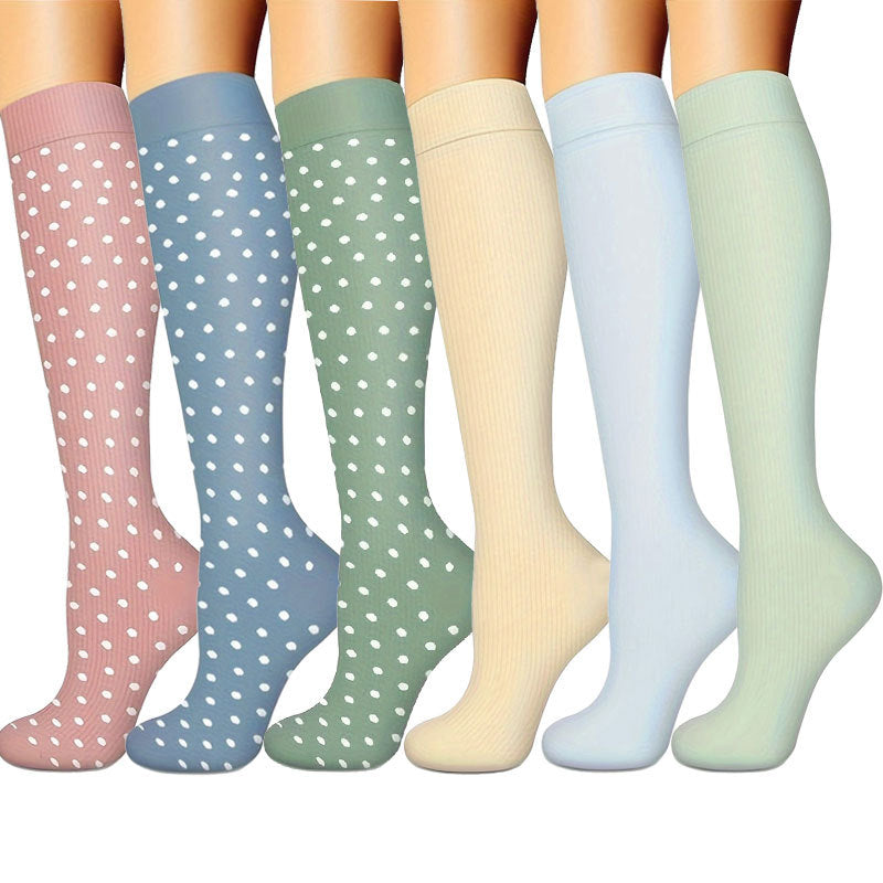 Cross-border calf compression socks sports stockings Amazon compression socks European and American pressure calf socks riding thin leg socks