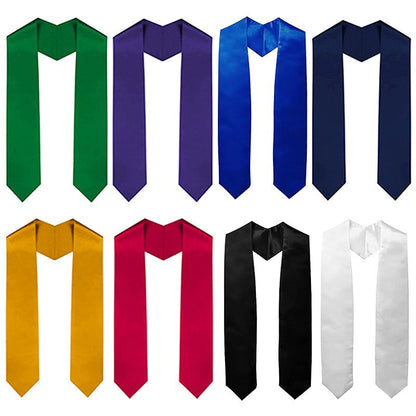 Factory Direct Sales Graduation Season Ribbon Ceremonial Shoulder Strap Solid Color Graduation Ceremonial Ribbon Honor Award Shawl Tassel Gold Stamping