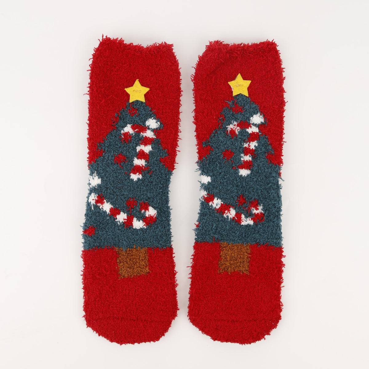 Christmas socks women's Christmas tree socks winter thick warm coral fleece sleep socks cartoon elk snowman