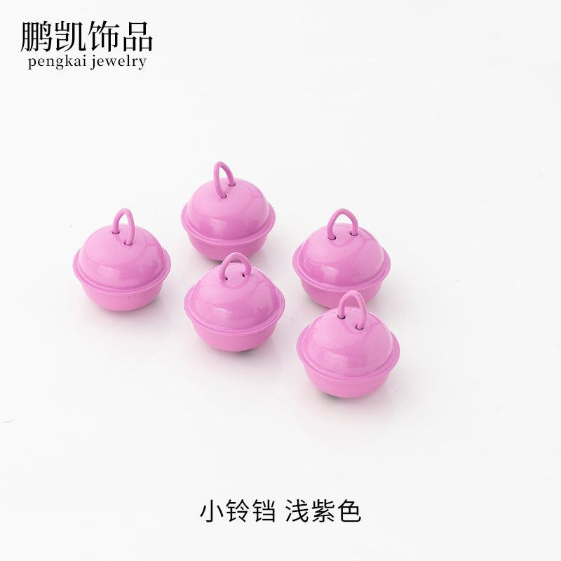 22mm Colorful Cute Small Bell Metal Pet Open-Ended Bell Handmade Material DIY Creative Accessory Iron