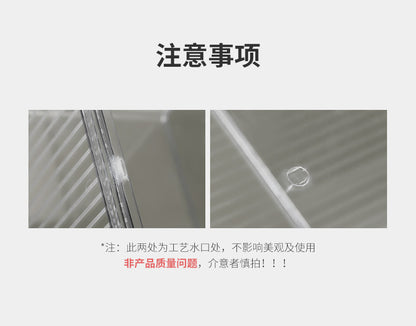 Makeup Cotton Swab Storage Box Makeup Remover Cotton Toothpick Line Acrylic Box Desktop Beauty Egg Cosmetics Storage Box