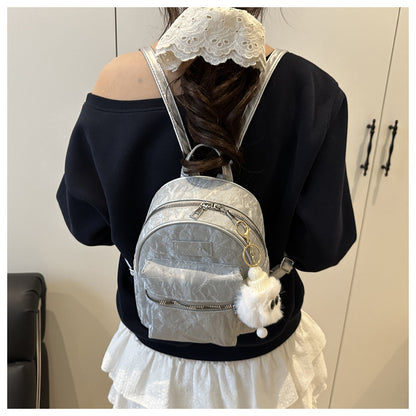 2025 High-Looking Fashionable Travel Small Bag Women's New Style Student Backpack for Work and Outing Backpack