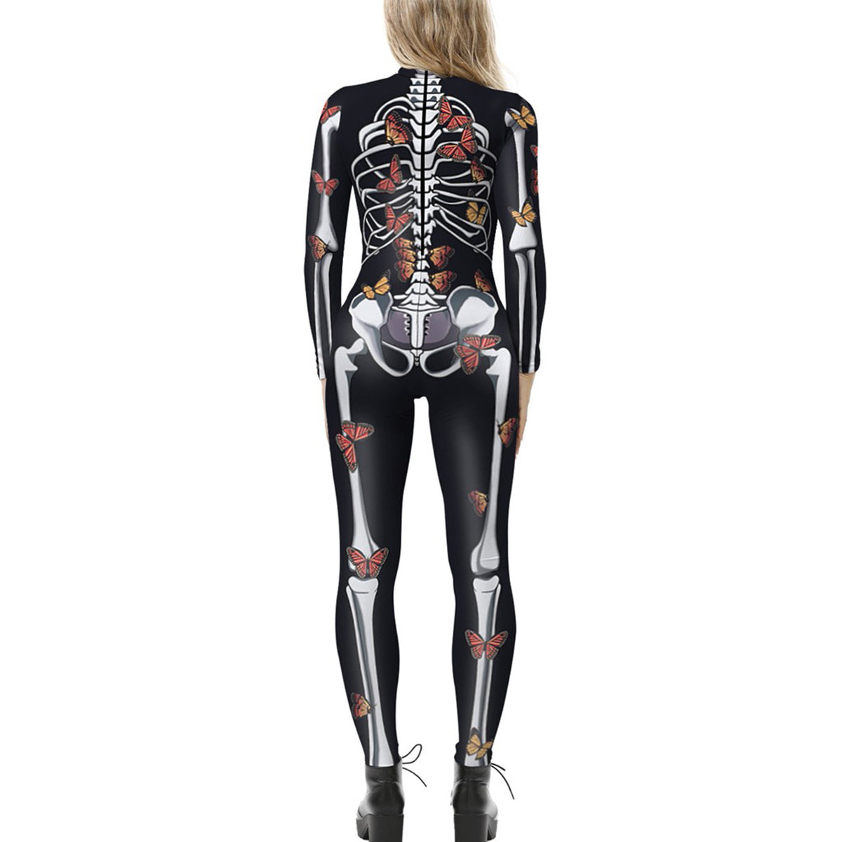 European and American New funny long-sleeved Halloween jumpsuit
