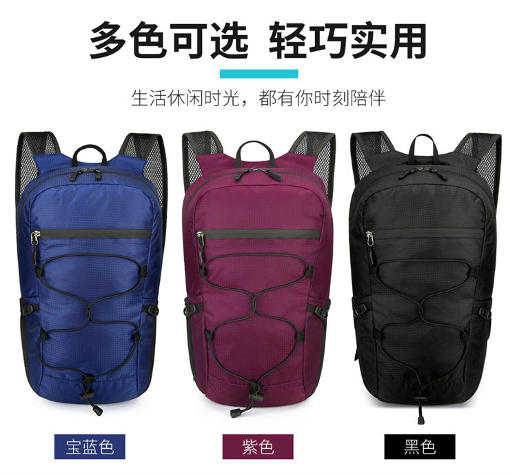 Cross-Border Outdoor Folding Backpack Waterproof Mountaineering Bag Backpack Folding Bag Outdoor Large Capacity Travel Backpack