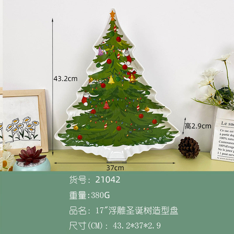 Wanshan melamine plate factory wholesale cross-border European and American dried fruit snack plate home creative pumpkin shape Christmas plate