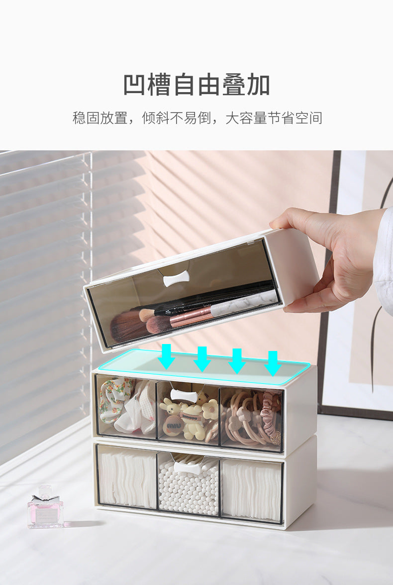 Transparent Storage Box Cosmetics Organizer Desktop Lipstick Makeup Brush Skin Care Product Pen Holder Makeup Box Storage Shelf