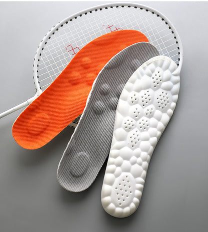 Super Soft Insoles That Feel Like Stepping on Shit, so You Won’T Get Tired after Standing for a Long Time, Thickeneded Massage for Men and Women, 4D Cloud Arch Support, Sports Shock Absorption and Sweat Absorption