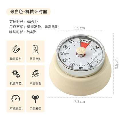 Export mechanical timer kitchen cooking timing reminder visual time management alarm clock countdown magnetic attraction