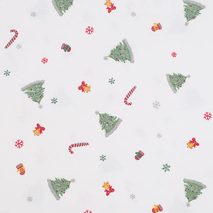 In-Stock Pure Cotton Water-Based Printing Fabric Plain Christmas Tree Floral Fabric Autumn and Winter Casual Pants Cotton Clothing Lining Fabric