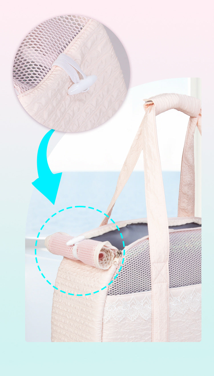 Lace Cat Bag Cat Bag Small Dog Pet Bag Breathable Dog Bag Portable Cat Bag Shoulder Pet Backpack