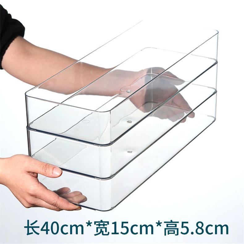 Desktop Storage Box Dormitory Cosmetics Transparent Basket Acrylic Drawer Mask Organizer Box Snack Sundry Storage Rack