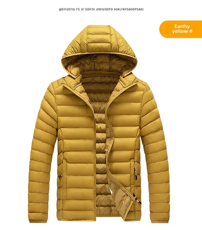 Cross-Border Exclusive Supply for Amazon: Men's 2026 Winter Jacket, Slim Fit, Lightweight Cotton Coat, Thin Multi-Color Quilted Cotton Clothing