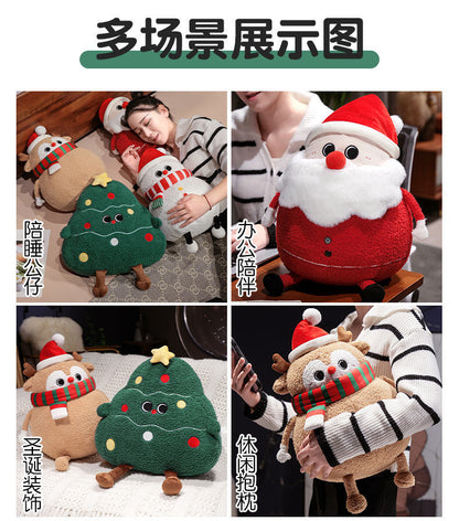 Creative Christmas Tree Pillow Cute Plush Toy Doll Living Room Sofa Cushion Ornaments Wholesale Christmas Gifts