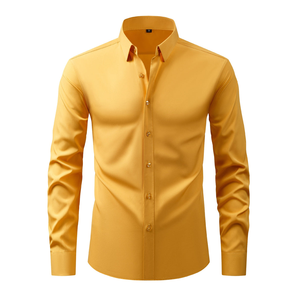 Cross-Border Four-Way Stretch Shirt Men's Shirt Wrinkle-Free and Anti-Wrinkle Amazon Export Thin Cardigan Long-Sleeved Shirt for Men