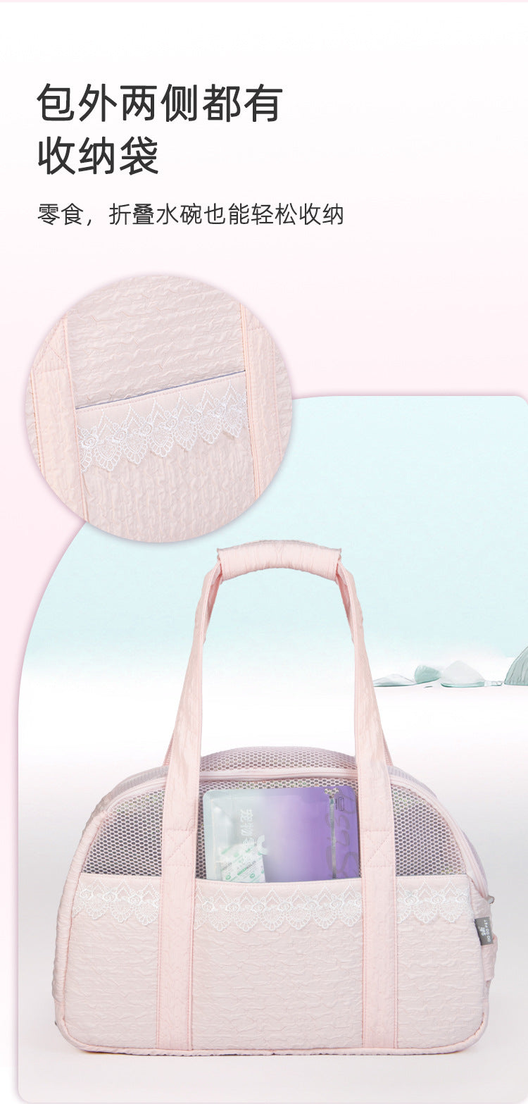 Lace Cat Bag Cat Bag Small Dog Pet Bag Breathable Dog Bag Portable Cat Bag Shoulder Pet Backpack