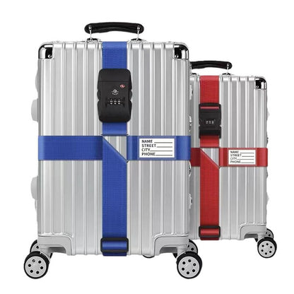 Trunk strap cross packing belt safety fixing consignment travel box protection tightening reinforcement belt binding rope