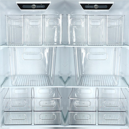 Transparent Storage Box Desktop Kitchen Cabinet Drawer Refrigerator Storage Box Acrylic Snacks Portable Storage Basket