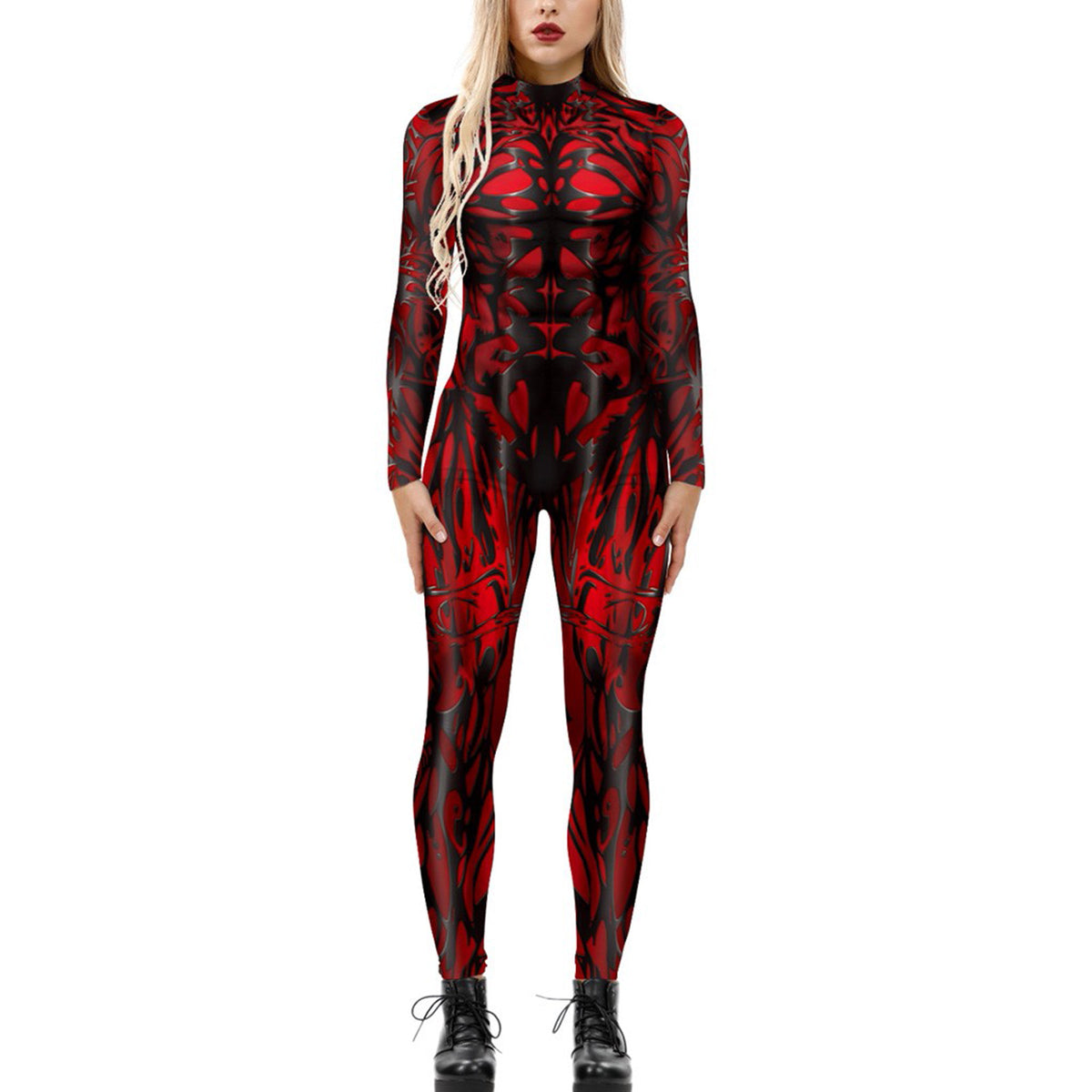 European and American New funny long-sleeved Halloween jumpsuit