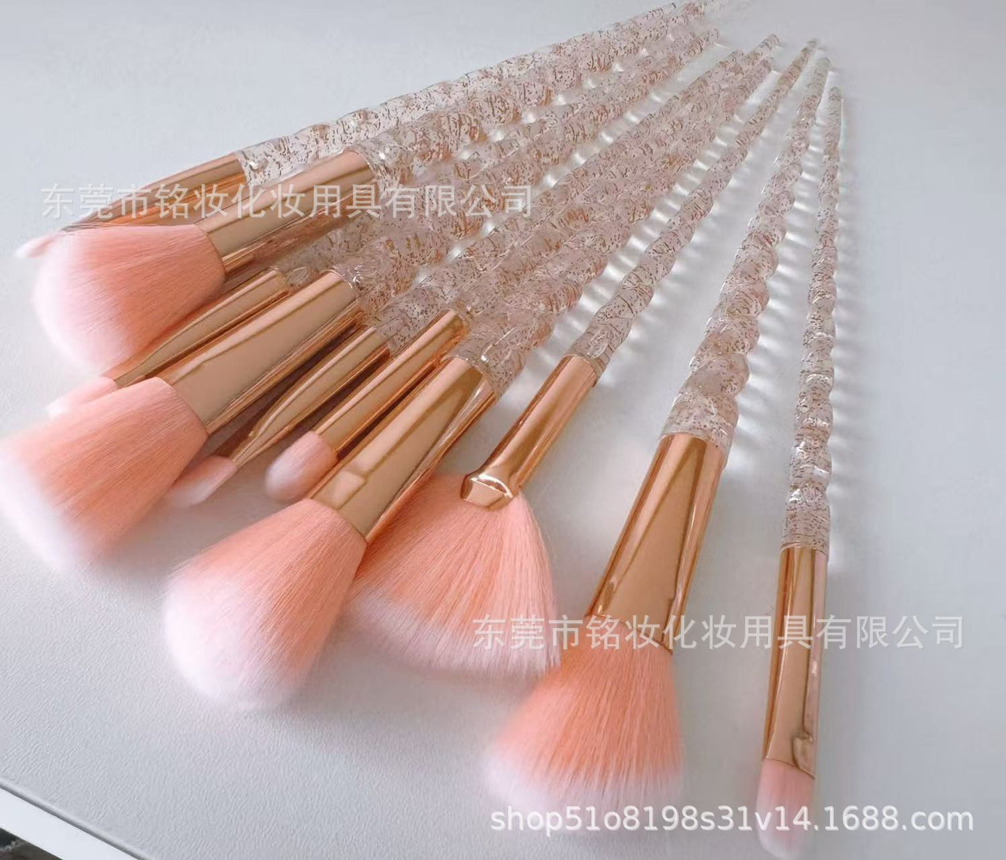 10 Pcs Threaded Makeup Brush Unicorn Makeup Brush suit Multifunctional Full Set Beauty Brush Makeup Tools