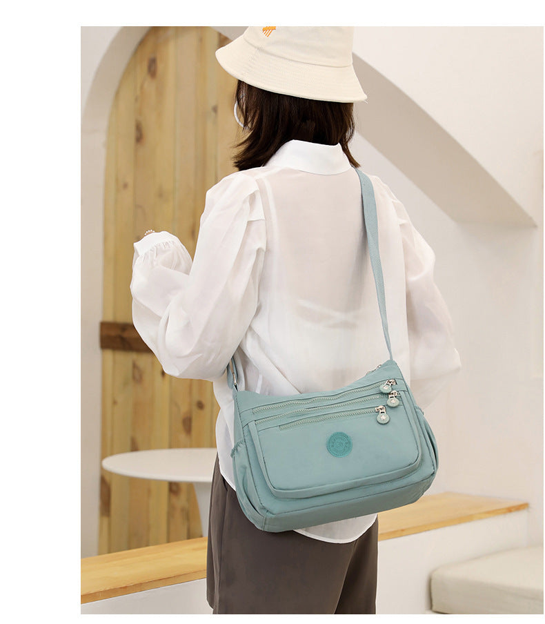 Nylon Cloth Multi-Layer Shoulder Bag Lightweight Simple Casual Crossbody Bag 2025 New Large Capacity Mother's Money Bag