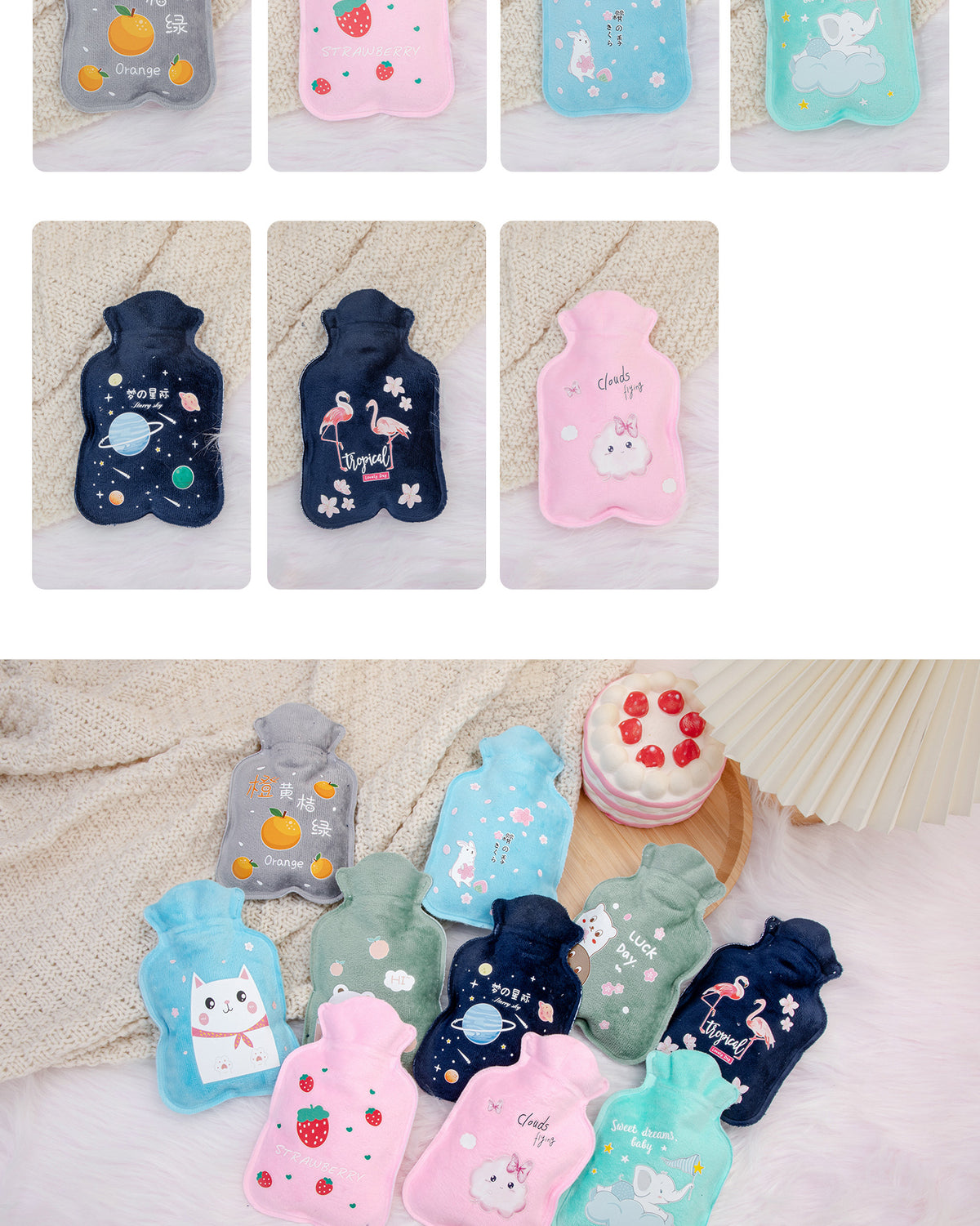 Hot Water Bag Water Filling Cute Mini Large Hand Warmer Hot Compress Warm Water Bag for Belly small size Water Filling for Students