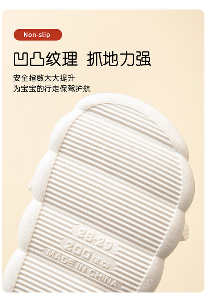 Cute lace rabbit parent-child male and female baby adult indoor and outdoor home wooden floor thickened linen Four Seasons slippers