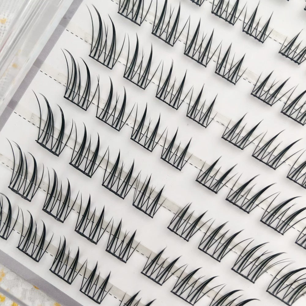 Yingmeijia Eyelashes Glue-Free Jade-Faced Little Fox False Eyelashes Ancient Style Natural Thick Oblique Segmented False Eyelashes Pure Desire