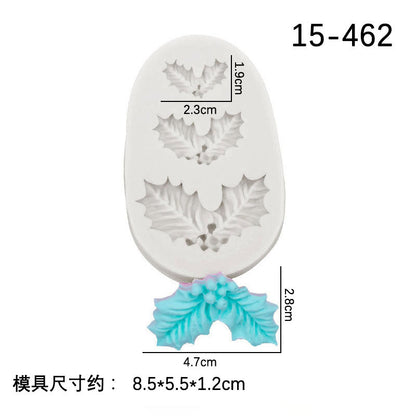 DIY Baking Christmas Series 6 Piece Set Flip Cake Christmas Party Silicone Mold Cake Decoration Spot