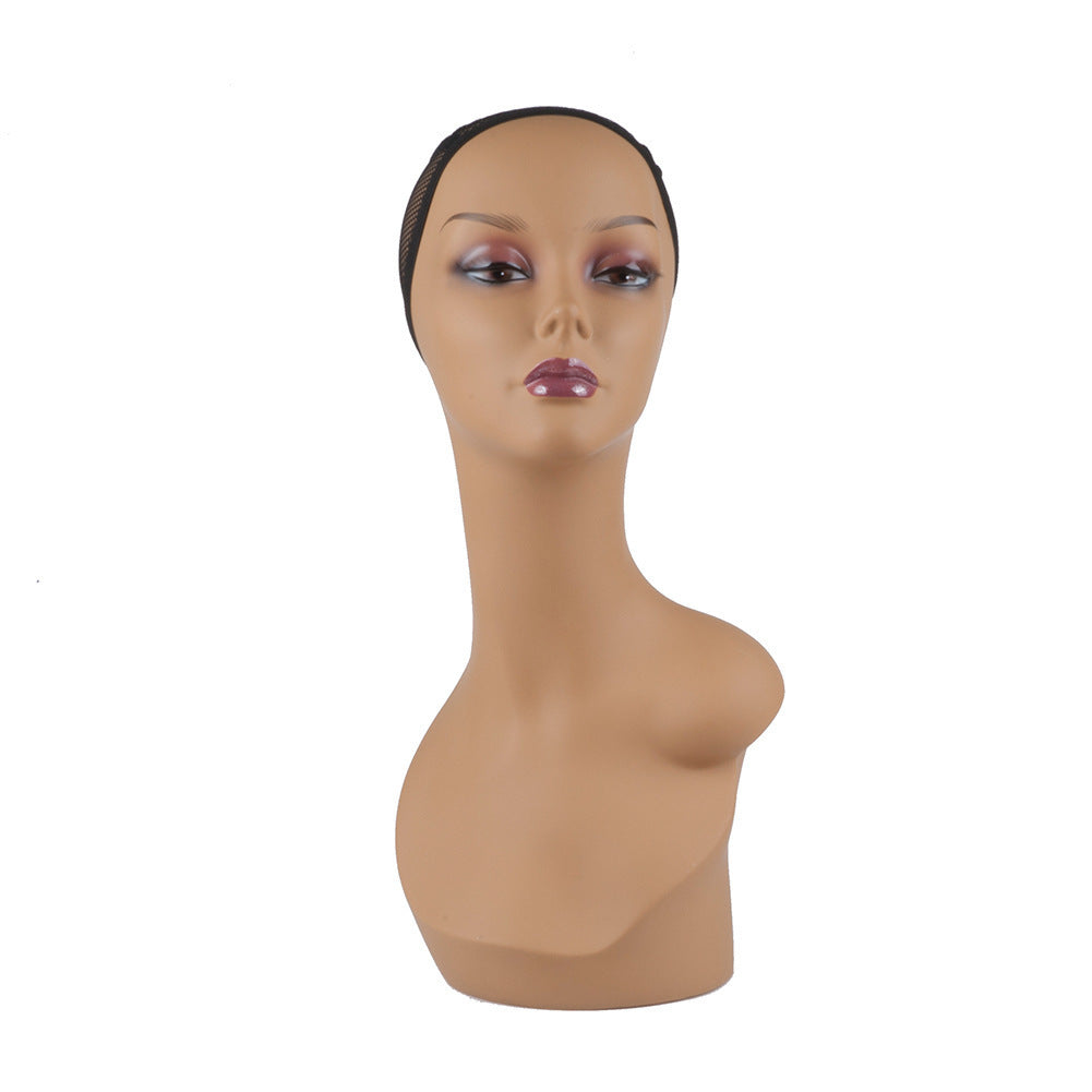 European and American wig model head shoulder model wig hat scarf jewelry window display props mannequin