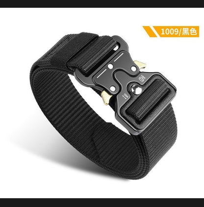 Factory direct cross-border nylon automatic buckle belt outdoor tooling tactical pants belt military training belt men wholesale
