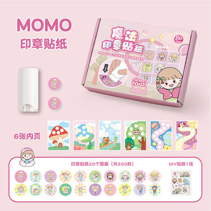 Magic Seal Sticker Award Cartoon Sticker Book DIY Hand Account Girl Boy Award Stamp This Baby Seal