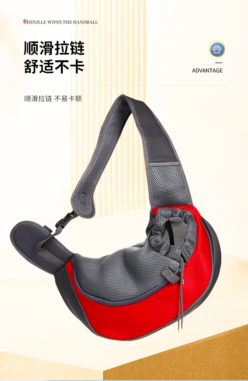 Cross-Border Pet Carrier Bag with Open Top, Breathable, Portable, Suitable for Cats and Dogs, Drawstring Mesh Single Shoulder Bag for Cats