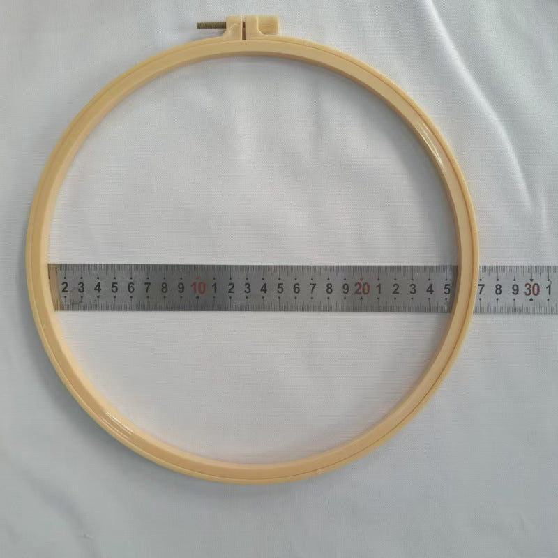 DIY embroidery ring ornaments plastic embroidery inner ring adjustable embroidery cross embroidery imitation bamboo imitation wood embroidery manufacturers wholesale