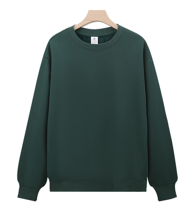 Cross-Border Heavy Sweatshirt with Logo Printed on It, Group Annual Meeting Cultural Shirt, Advertising Shirt Design, Velvet Round Neck Sweatshirt, Work Clothes