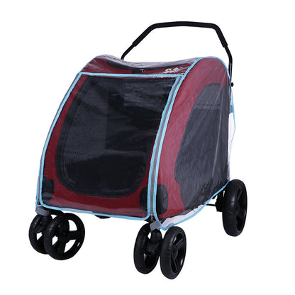 Dodopet Universal Pet Stroller Rain Cover Stroller Raincoat Dog Stroller Rain Cover Warm and Weatherproof