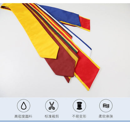 Factory Direct Sales Graduation Season Ribbon Ceremonial Shoulder Strap Solid Color Graduation Ceremonial Ribbon Honor Award Shawl Tassel Gold Stamping