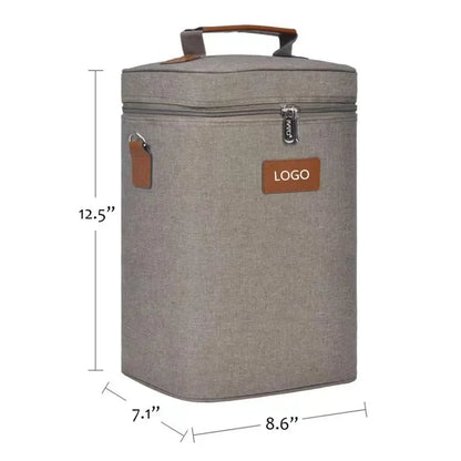 lunch bag red wine thermos bag 4 bottles wine cold ice bag outdoor picnic bag picnic bag