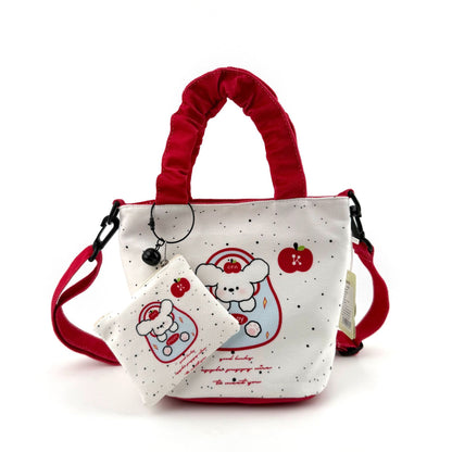 In-Stock New Small Cloth Bag Ins Cute Cartoon Women's Summer Cloth Bag Handbag Casual Tote Bag Upgrade