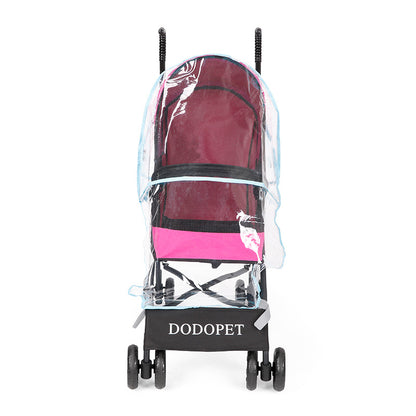 Dodopet Universal Pet Stroller Rain Cover Stroller Raincoat Dog Stroller Rain Cover Warm and Weatherproof