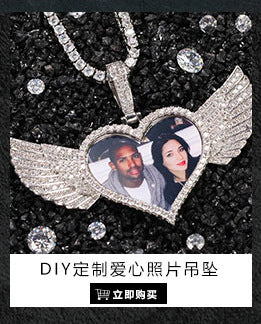 Gu Meng New Product Small Prickly Head Cartoon Hip Hop Men's Necklace Pendant European and American Street Fashion Brand Zircon Pendant