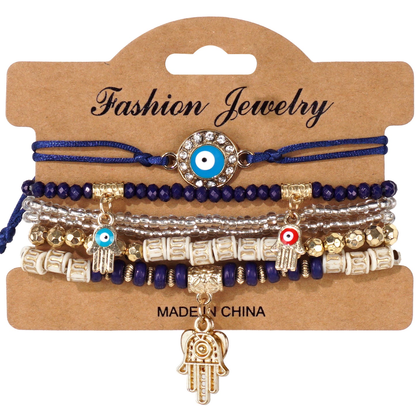 European and American Cross-Border Hot-Selling New Bohemian Bracelets Creative Tassel Multi-Layer Beaded Bracelets Fashion Jewelry