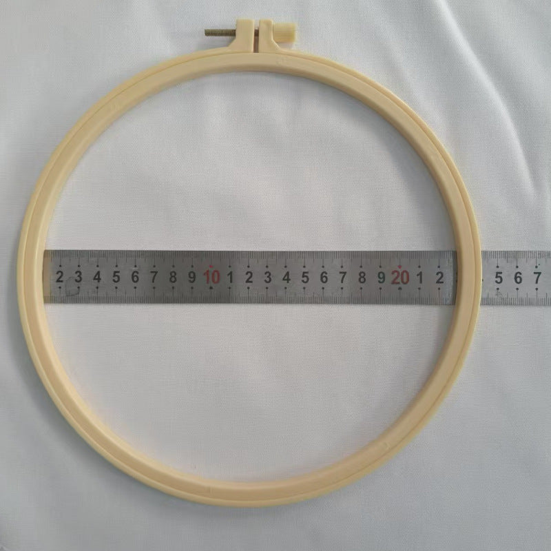 DIY embroidery ring ornaments plastic embroidery inner ring adjustable embroidery cross embroidery imitation bamboo imitation wood embroidery manufacturers wholesale