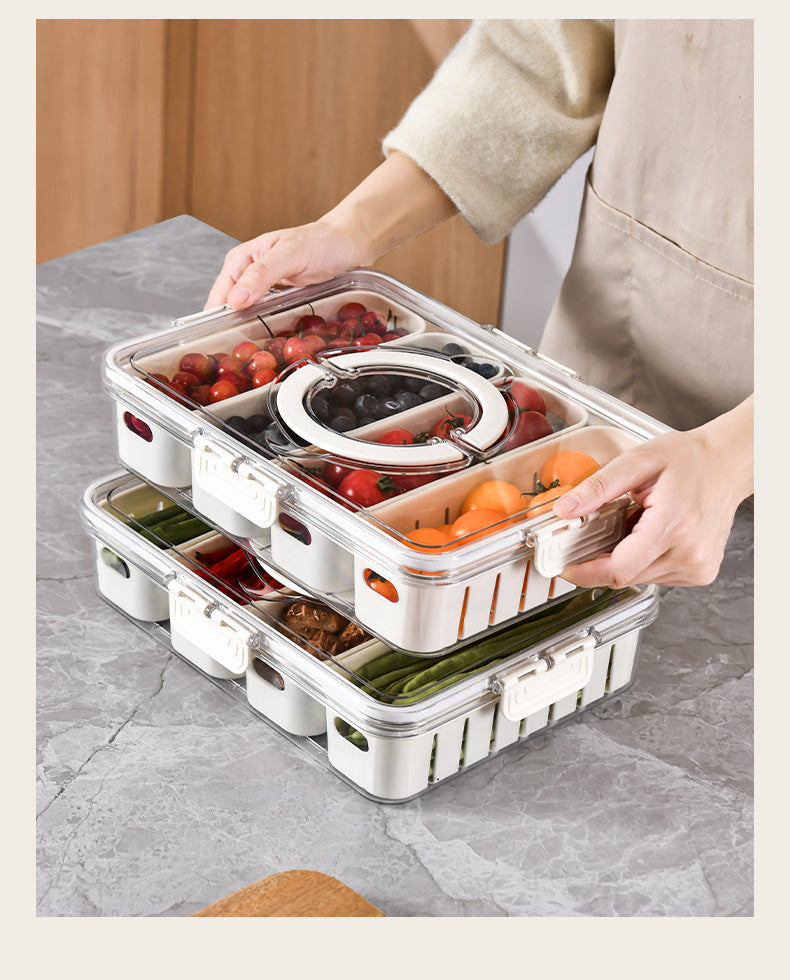 Seasoning Fresh-keeping Plastic Kitchen Sealed Box Spice Storage Box Food Grade Format Transparent Cereal Seasoning