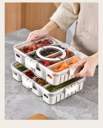 Seasoning Fresh-keeping Plastic Kitchen Sealed Box Spice Storage Box Food Grade Format Transparent Cereal Seasoning