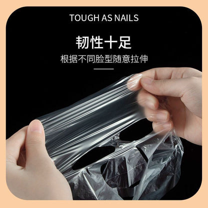 Disposable Fresh-Keeping Mask Sticker Beauty Salon Special Facial Spa Ultra-Thin Plastic Facial Transparent Mask Paper