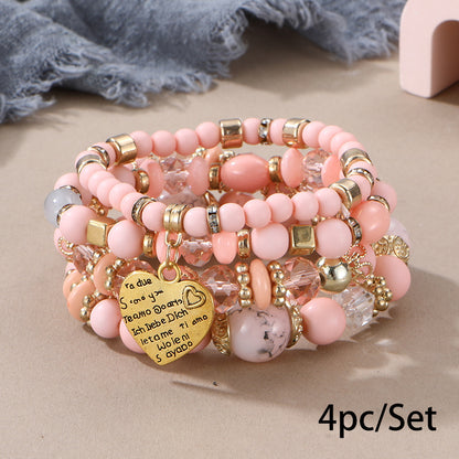 European and American Cross-Border Hot-Selling New Bohemian Bracelets Creative Tassel Multi-Layer Beaded Bracelets Fashion Jewelry